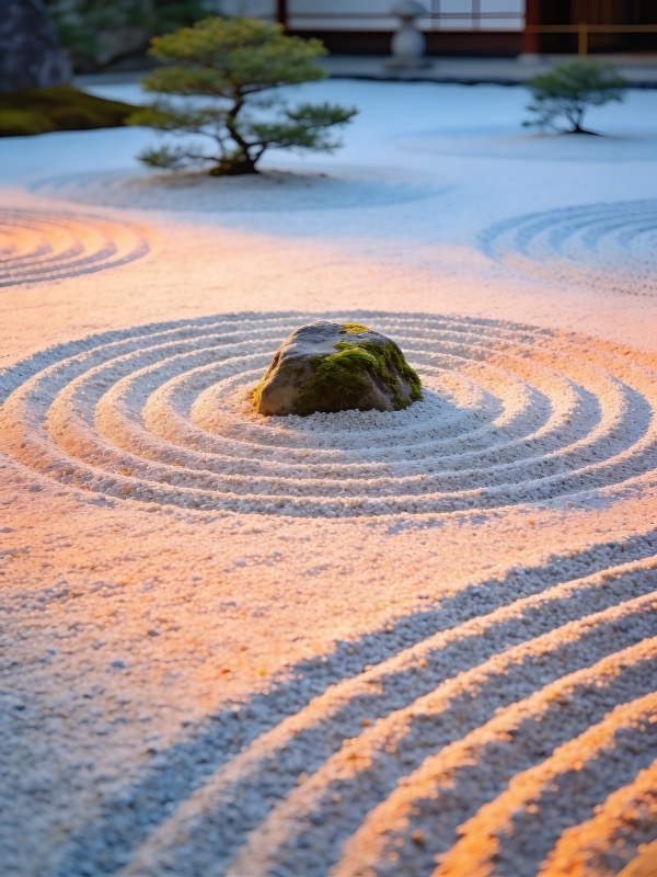 Japanese zen garden